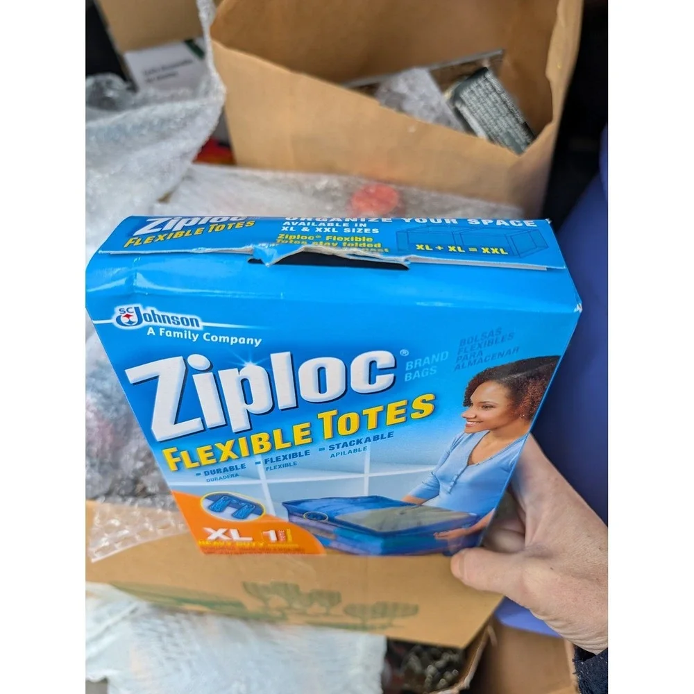 Vintage 2011 Ziploc Flexible Totes Heavy Duty XL 1 Count Storage Bag Boxed